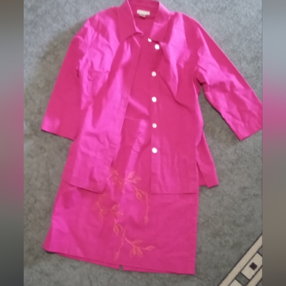 Vibrant Pink Asymmetrical Skirt with Unique Flair